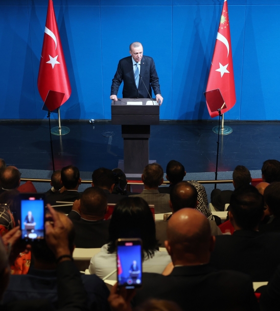 Cumhurbaşkanı Recep Tayyip Erdoğan, ABD'de Yaşayan Türk Vatandaşları İle Bir Araya Geldi