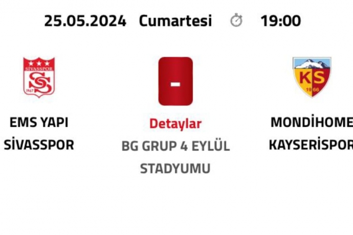 Sivasspor - Kayserispor Ma Cumartesi Gn Oynanacak