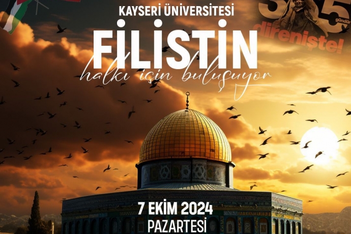 Kayseri niversitesi Filistin Hassasiyetini'ni gstermeye devam ediyor. 