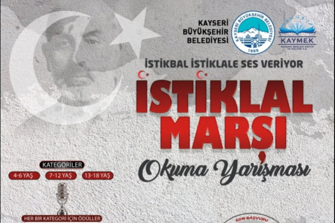 İstiklâl Marşı Yarışmasıyla İstikbal Sahneye Çıkıyor Kayseri’de Milli Heyecan Başlıyor