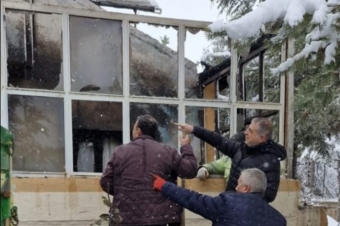 Tomarza'da İmam Evinde Yangın