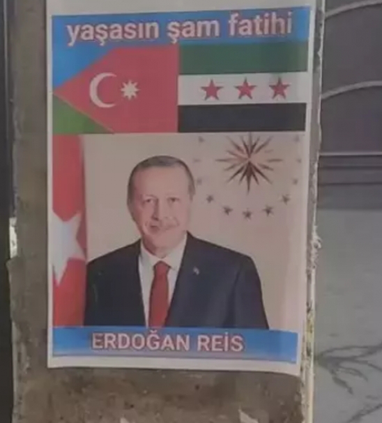 ran'da artan grnt! Cumhurbakan Erdoan'n posterleri asld