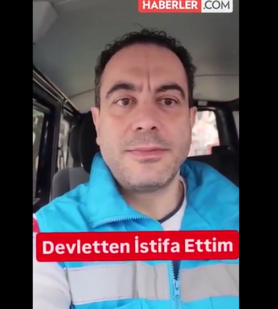 Devlet hastanesinde grevli doktor, yaynlad video ile istifa ettiini duyurdu