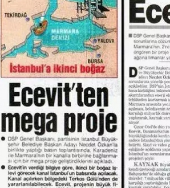 Ecevit önerince 'mega', Erdoğan hayata geçirince 'felaket'!